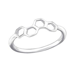 Sterling Silver Honey Comb Ring